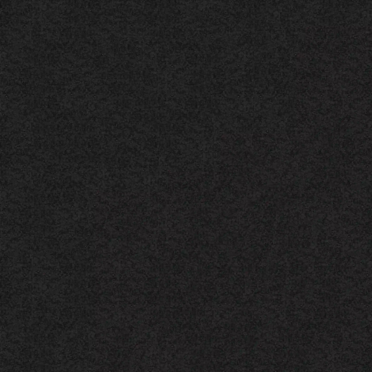 The image shows the ECORE Athletic ECORE Performance Rally Rubber Roll - 14.5mm Flooring, featuring a completely black surface with a slightly grainy texture and no visible patterns or objects.