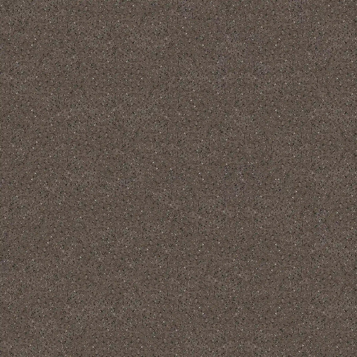 A close-up of the ECORE Performance Beast Plus Rubber Roll - 14.5mm Flooring by ECORE Athletic shows its speckled brown, coarse texture with tiny multicolored dots, similar to fine gravel or sandpaper.