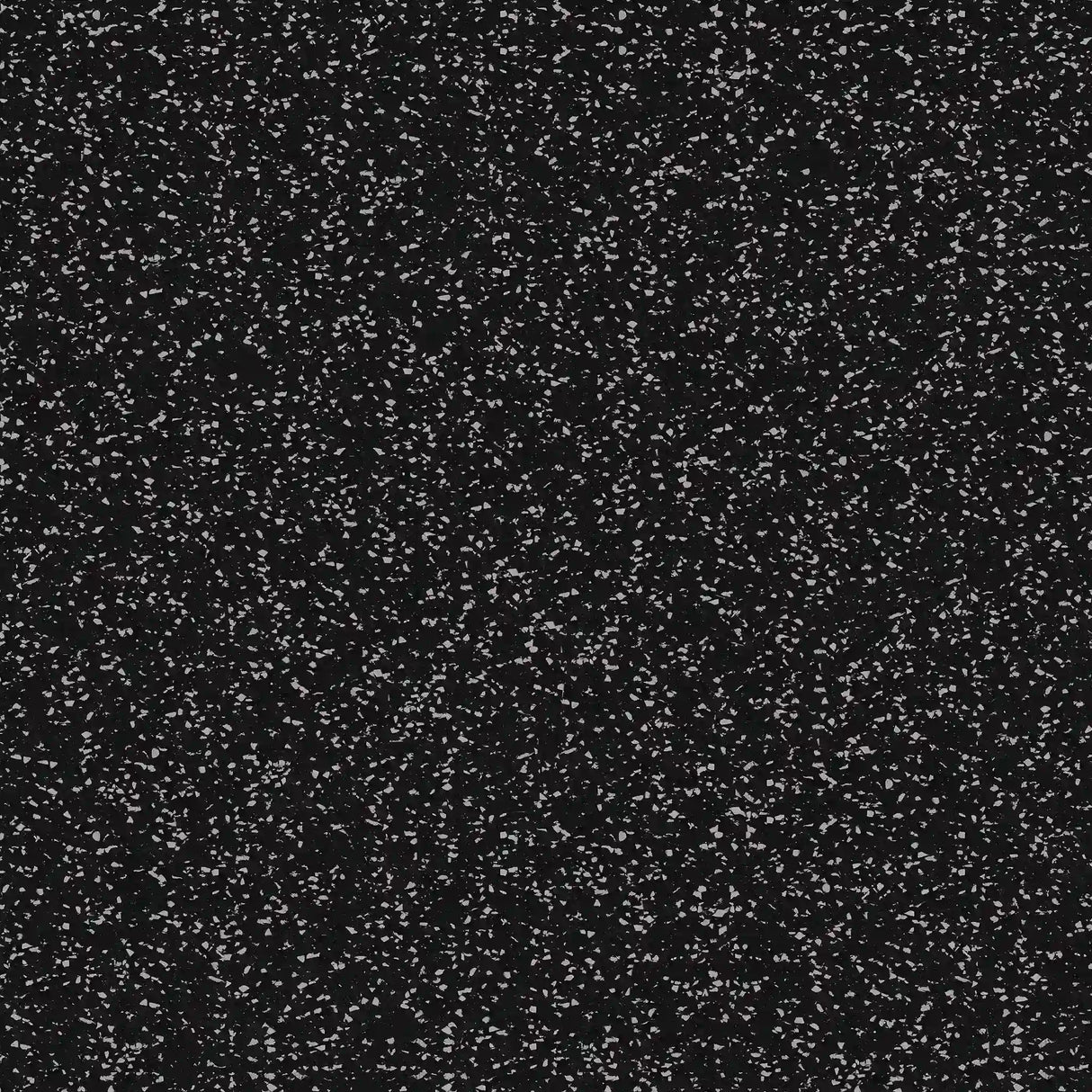 The ECORE Basic Fit Rubber Roll - 8mm Flooring by ECORE Athletic features a black background with numerous small white specks, resembling a starry night sky.