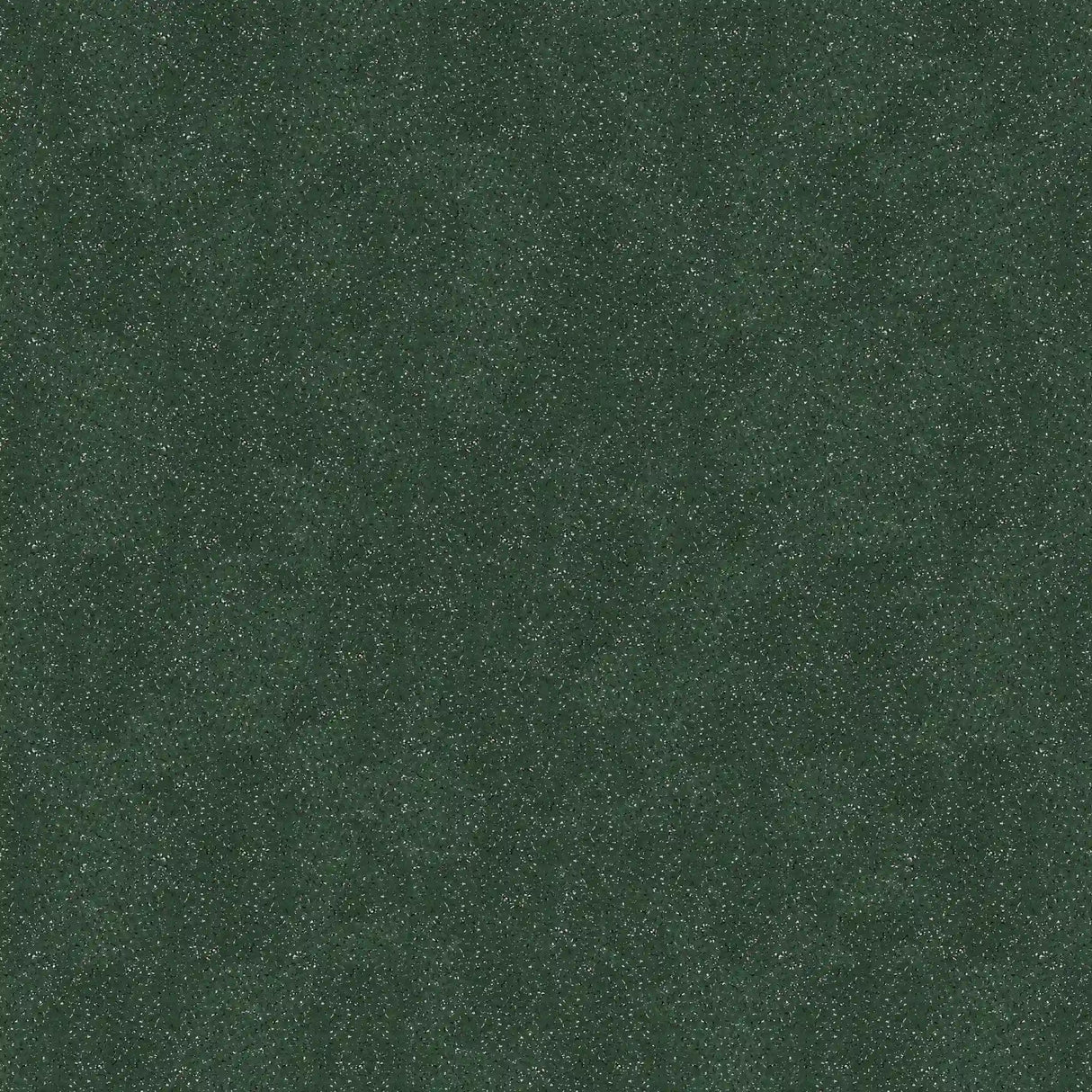The ECORE Athletic Performance Monster Rubber Roll - 22.5mm Flooring features a dark green textured surface with a speckled pattern, highlighted by tiny white and subtle multicolored dots spread evenly throughout.