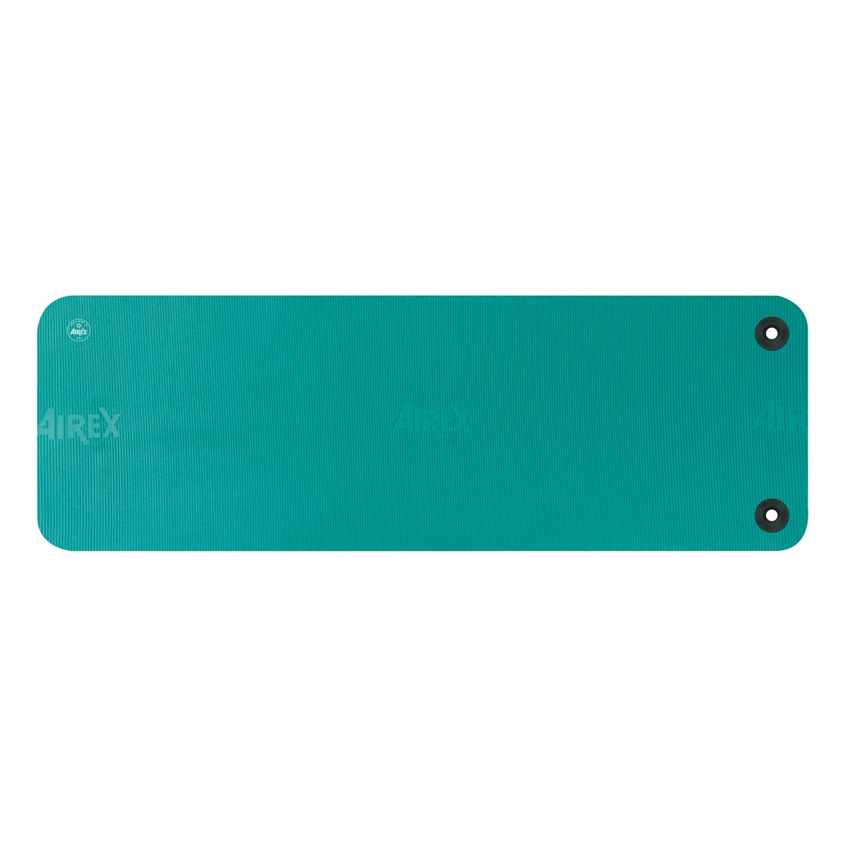 Affordable commercial grade exercise mat with eyelets for hanging