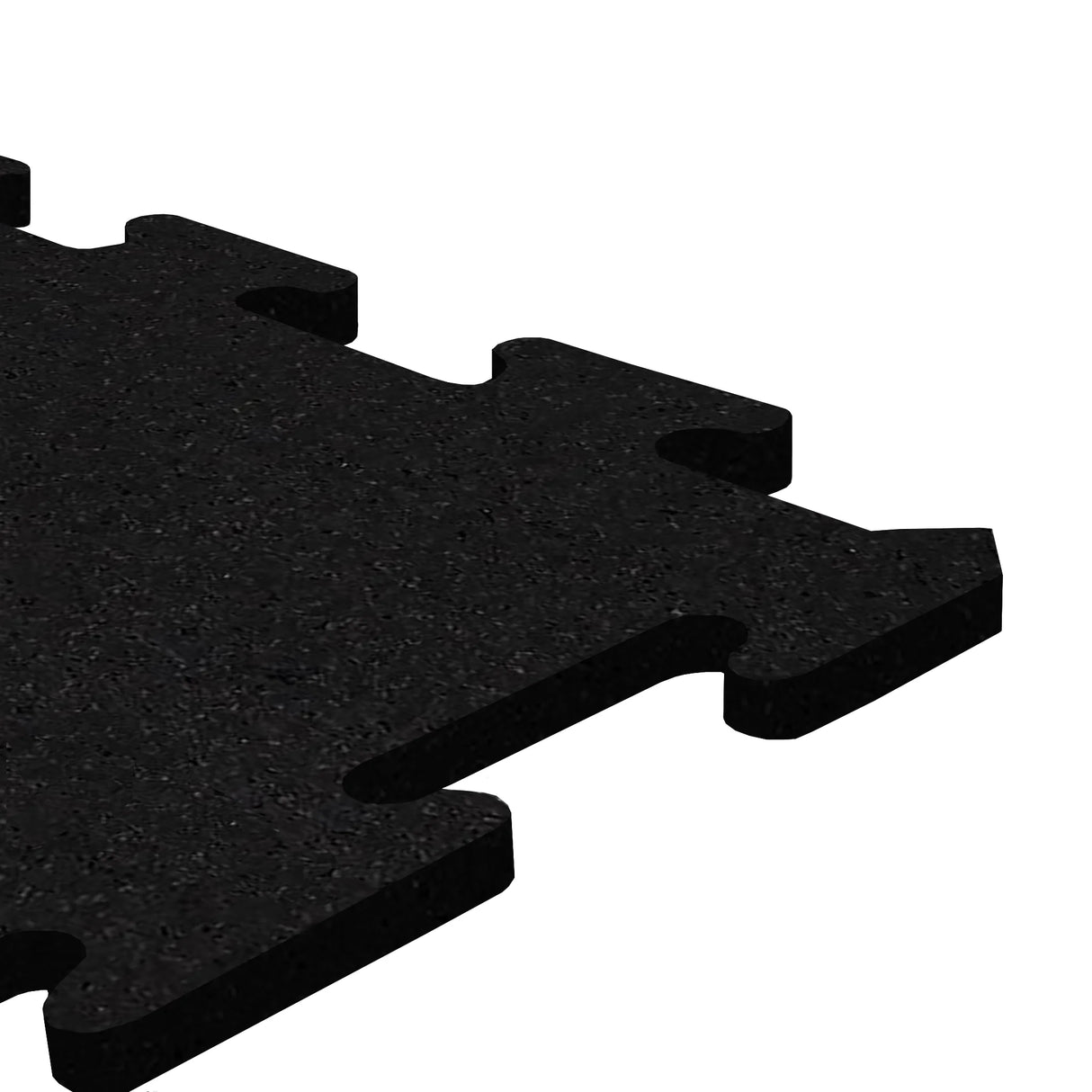 A black ecore athletic interlocking rubber gym flooring tile for homes