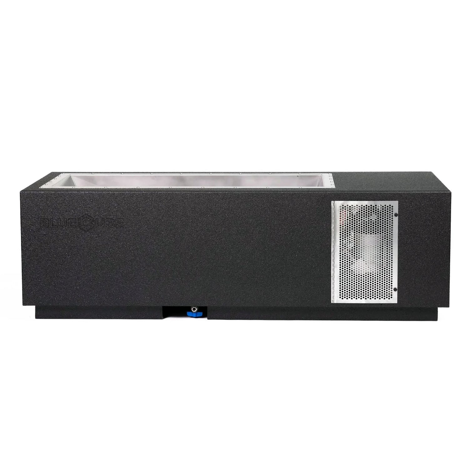Black BlueCube CoreChill 1 Cold Plunge Tub with line-x coating which is commercial grade and handmade in America