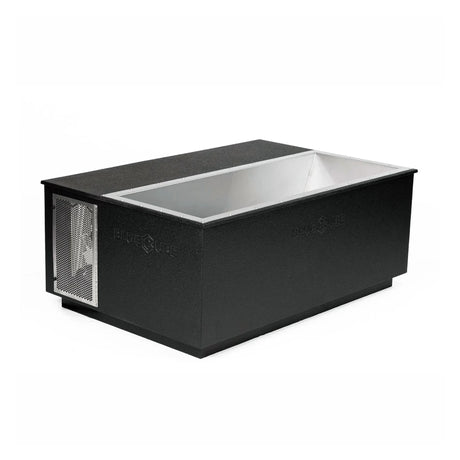 Black BlueCube CoreChill 3 Elite Cold Plunge Tub with line-x coating which is commercial grade and handmade in America