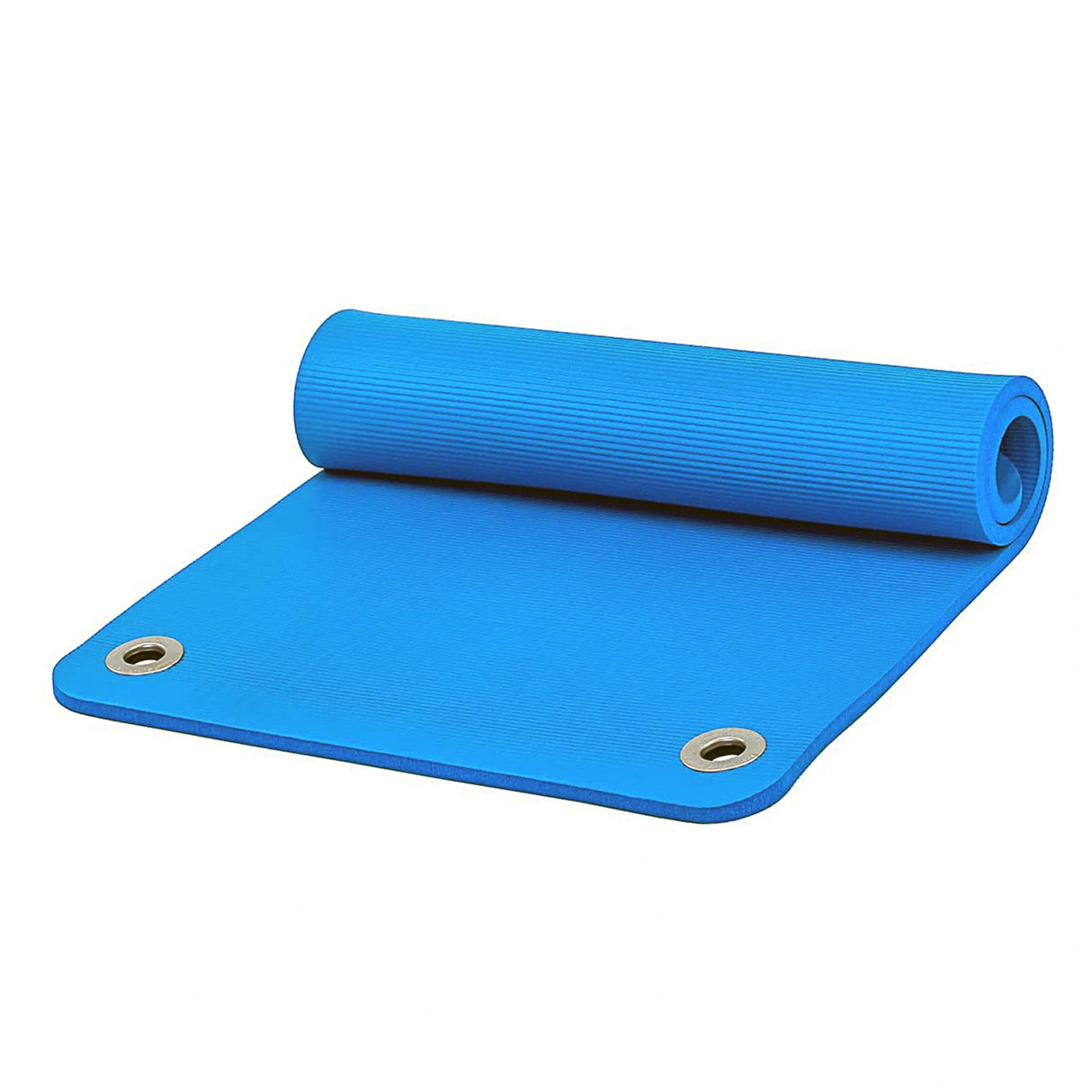 Medium blue exercise mat with eyelets by CanDo