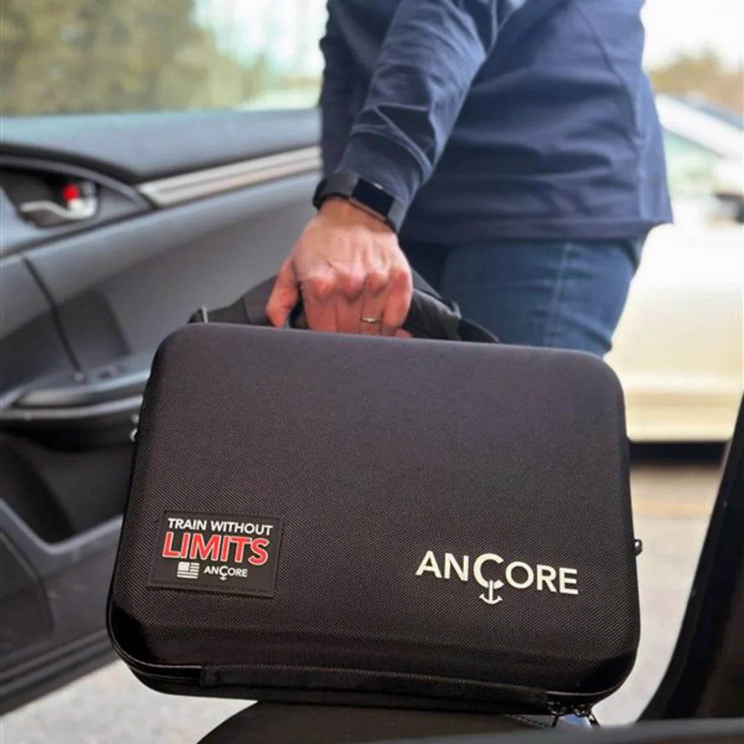 ANCORE adjustable portable cable column carry case bag with strap