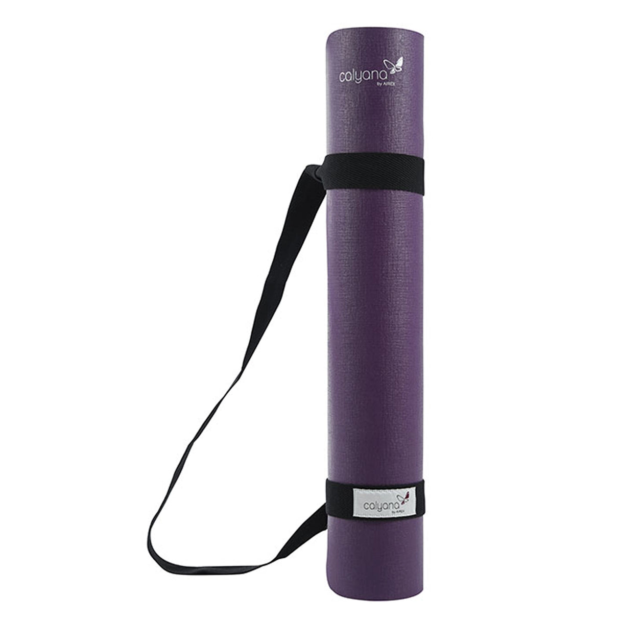Black cotton yoga mat carry strap