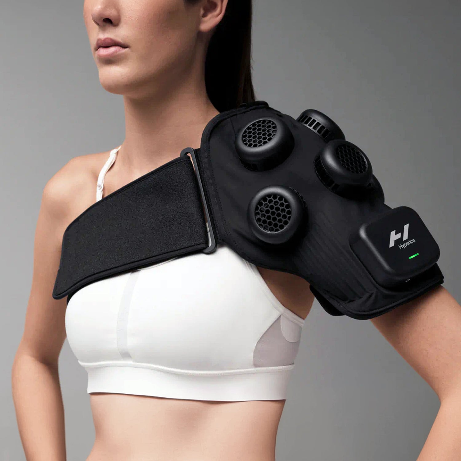 Contrast therapy hot and cold electronic shoulder wrap by Hyperice