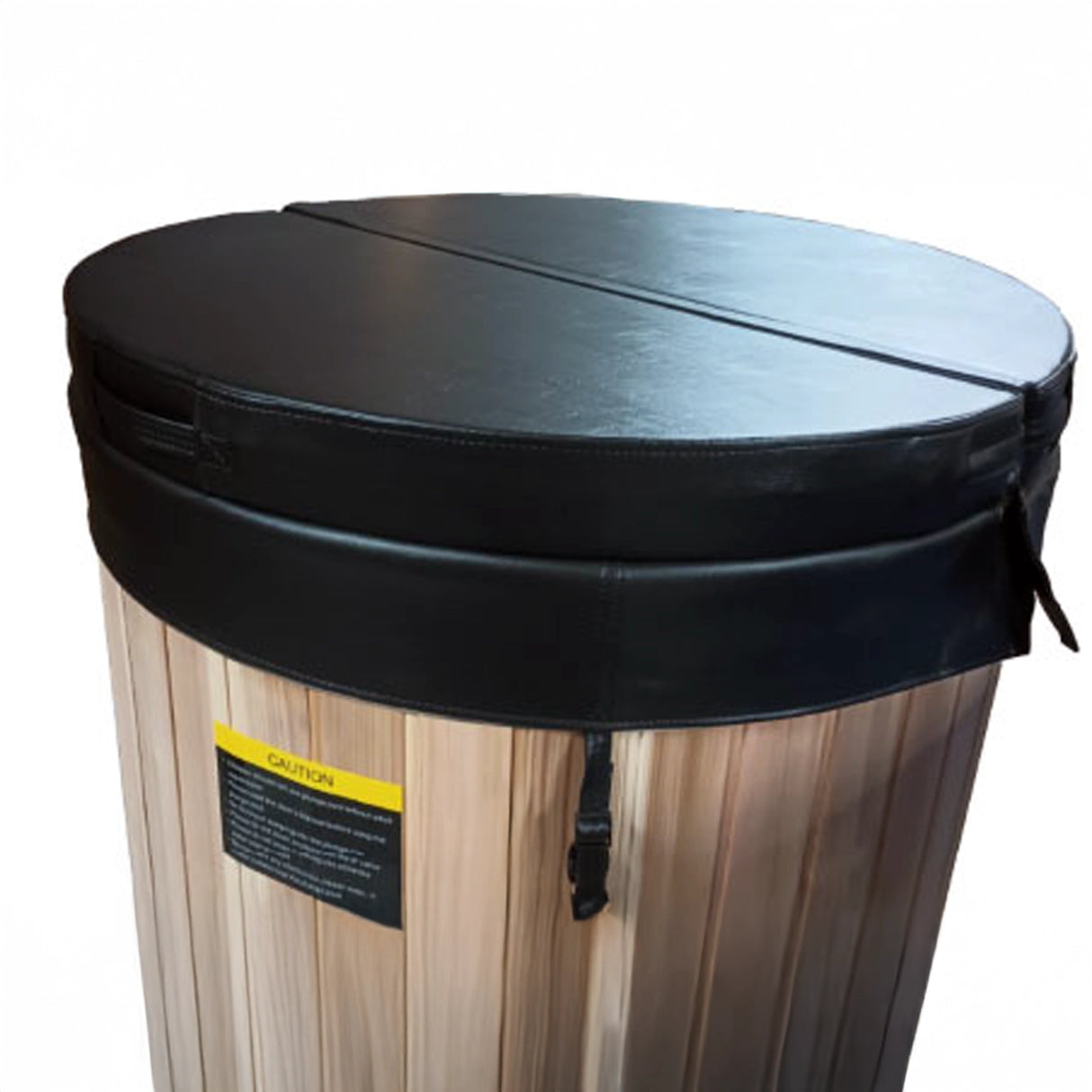 Dynamic Cold Therapy 4" foam cover for barrel model cold plunge with vinyl casing