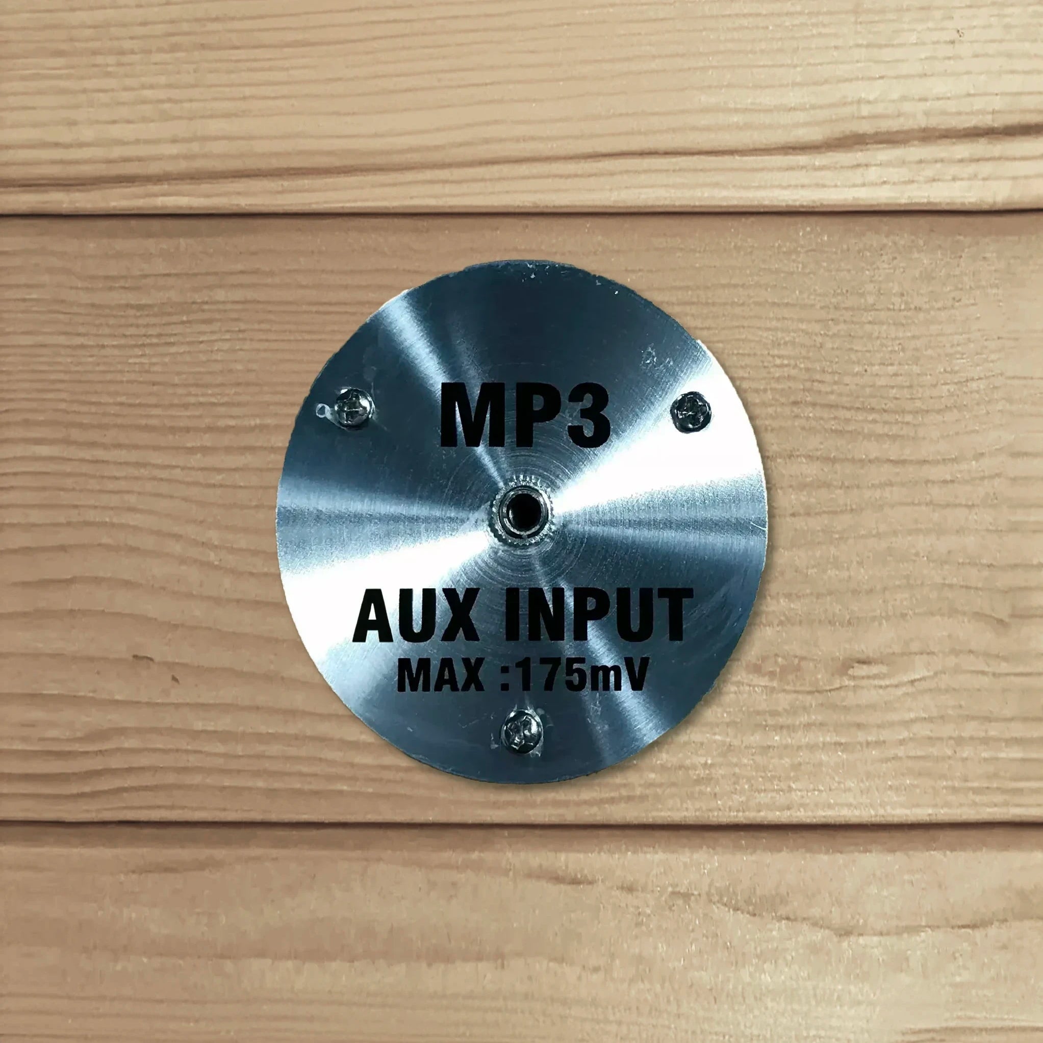 AUX input port for sauna