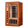 Transform your home with the Dynamic Cordoba FAR Infrared Sauna, accommodating two people with Canadian Hemlock construction, seven low EMF heating panels, Bluetooth music, chromotherapy lighting, and a sleek tempered glass door for a luxurious and rejuvenating sauna experience.
