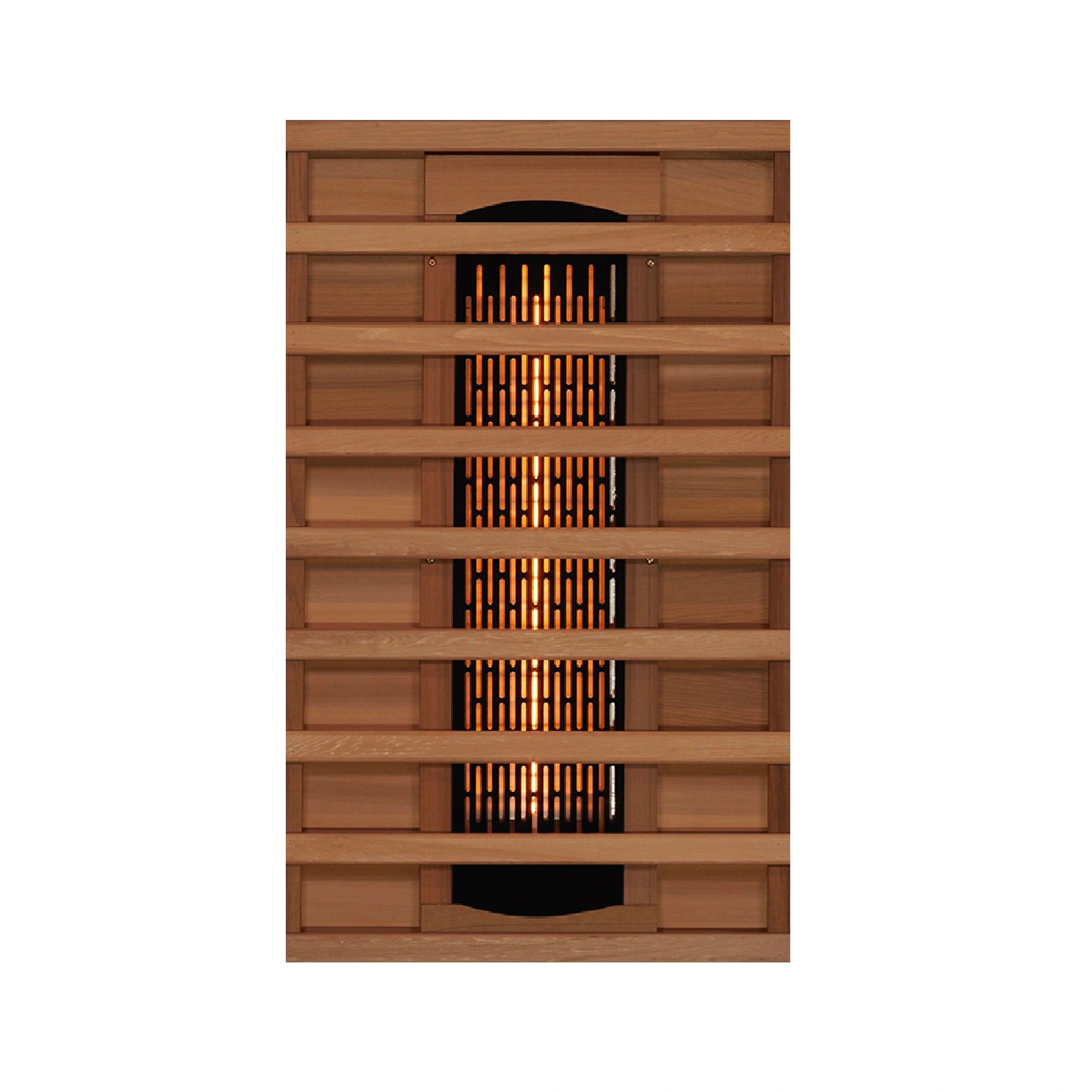Carbon heat panel inside a sauna