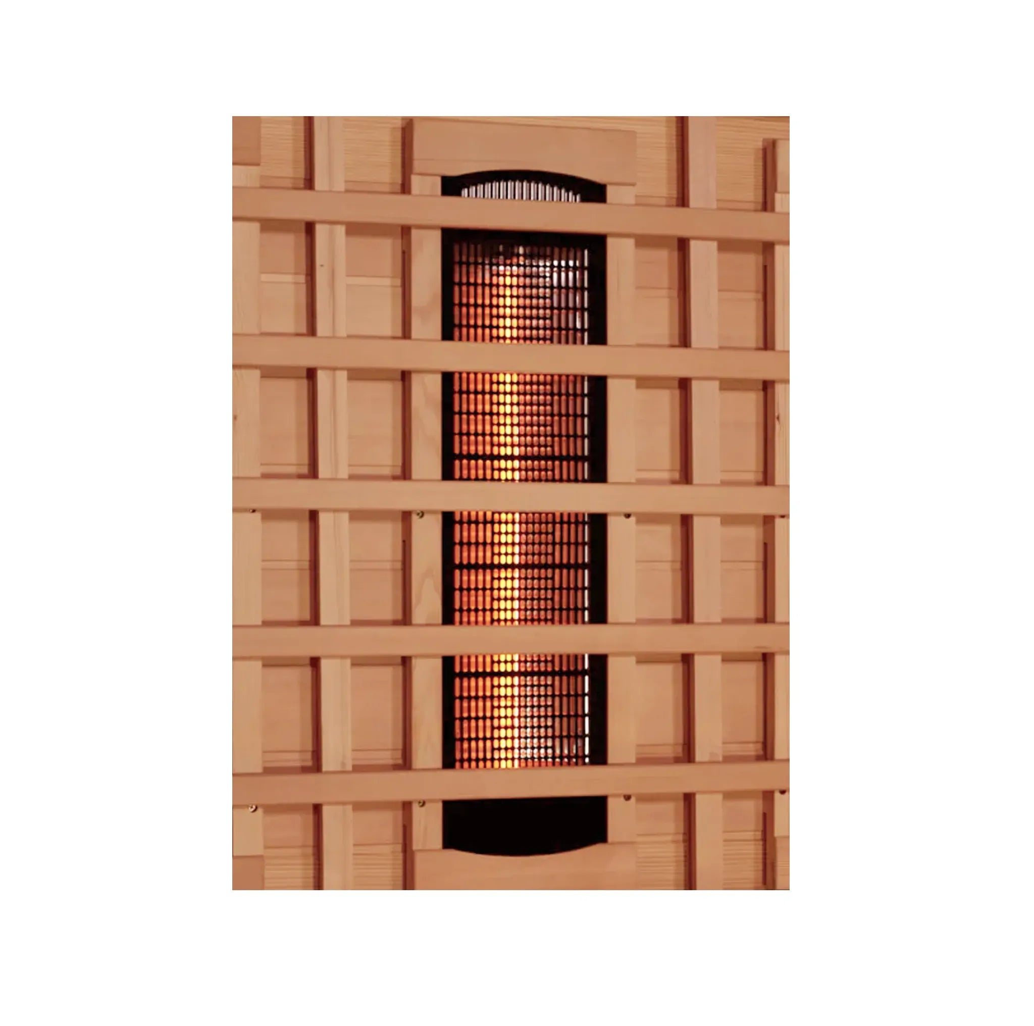 Ceramic heat panel found inside of a wooden sauna