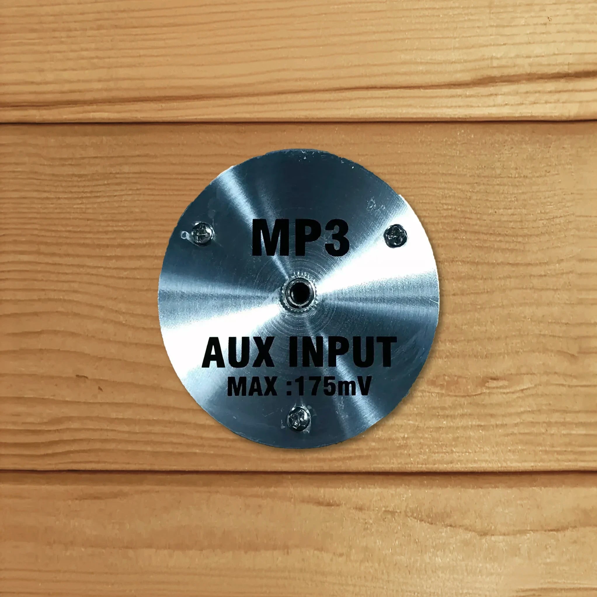 AUX input for a sauna