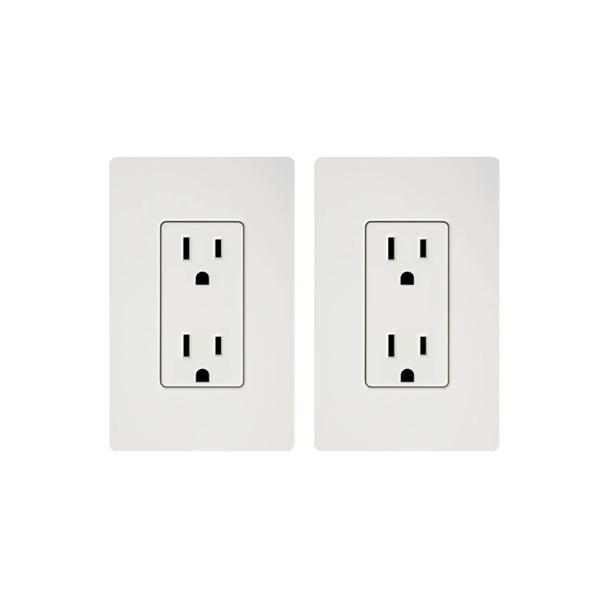 Two side-by-side wall outlet covers