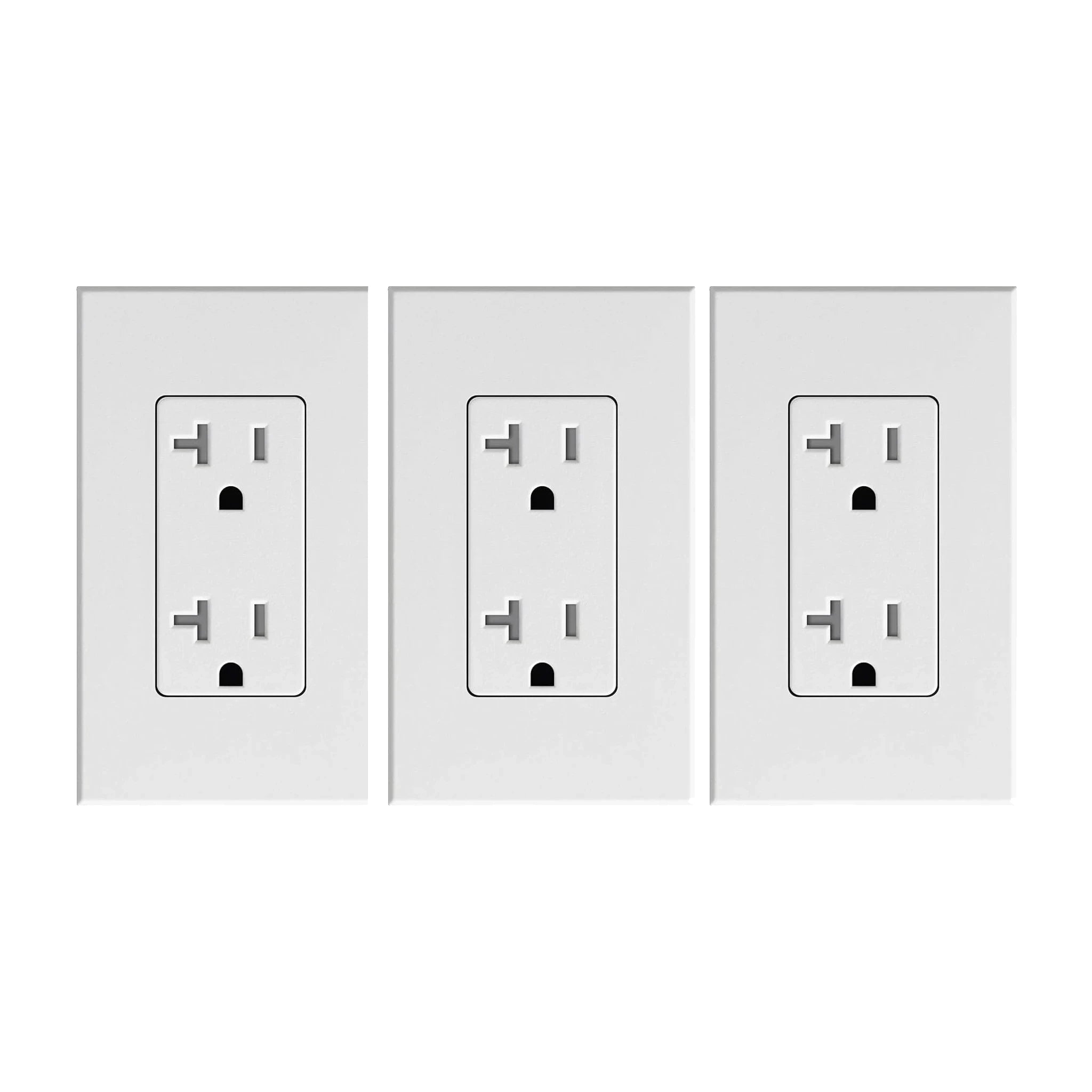 Three 120 volt 20 amp outlets which a sauna utilizes to power itself