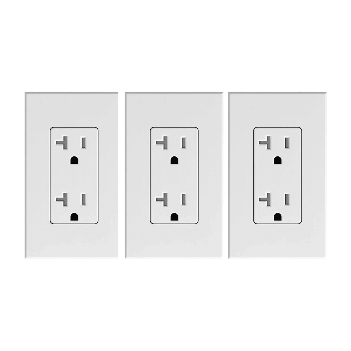 Three 120 volt 20 amp outlets which a sauna utilizes to power itself