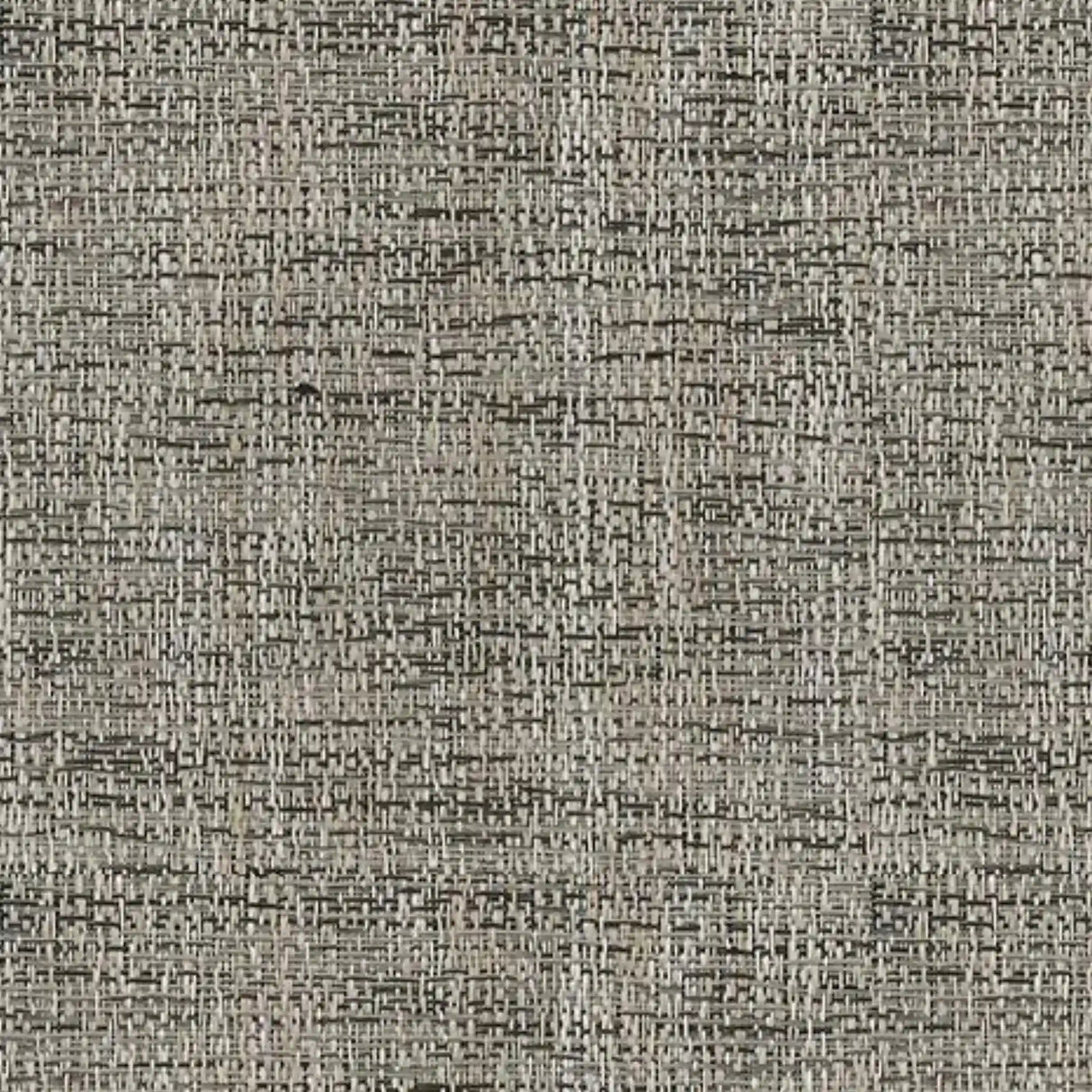 Close-up of ECORE Ebb & Flow Motivate Laminate Roll by ECORE Athletic, showing its textured gray and beige woven pattern with interlacing threads that form a distinct, grid-like surface on this 6mm Class 1 flooring.