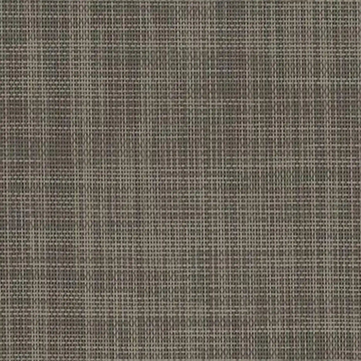 A close-up of ECORE Athletic's Ebb & Flow Motivate Laminate Roll (6mm Class 1 Flooring) shows its textured, woven gray and brown surface with a grid-like pattern formed by interlaced threads.