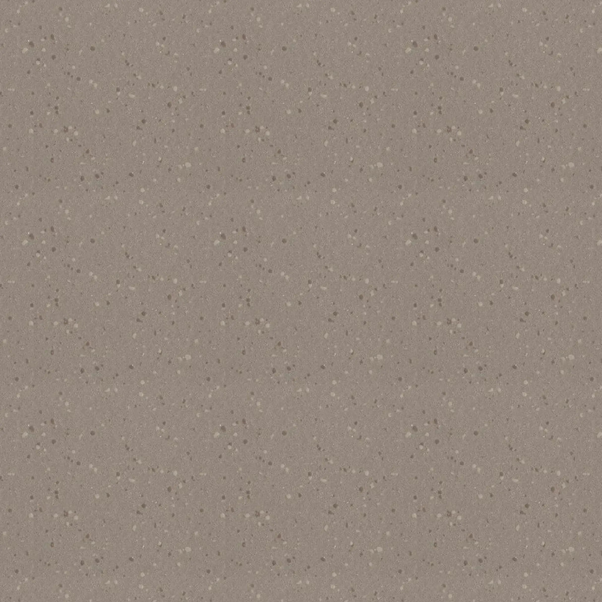 A close-up of ECORE Athletic’s ECORE HydroGrip Motivate Laminate Roll - 7mm Class 1 Flooring, featuring a light brown, speckled surface with beige, white, and dark brown dots for a textured, grainy look.