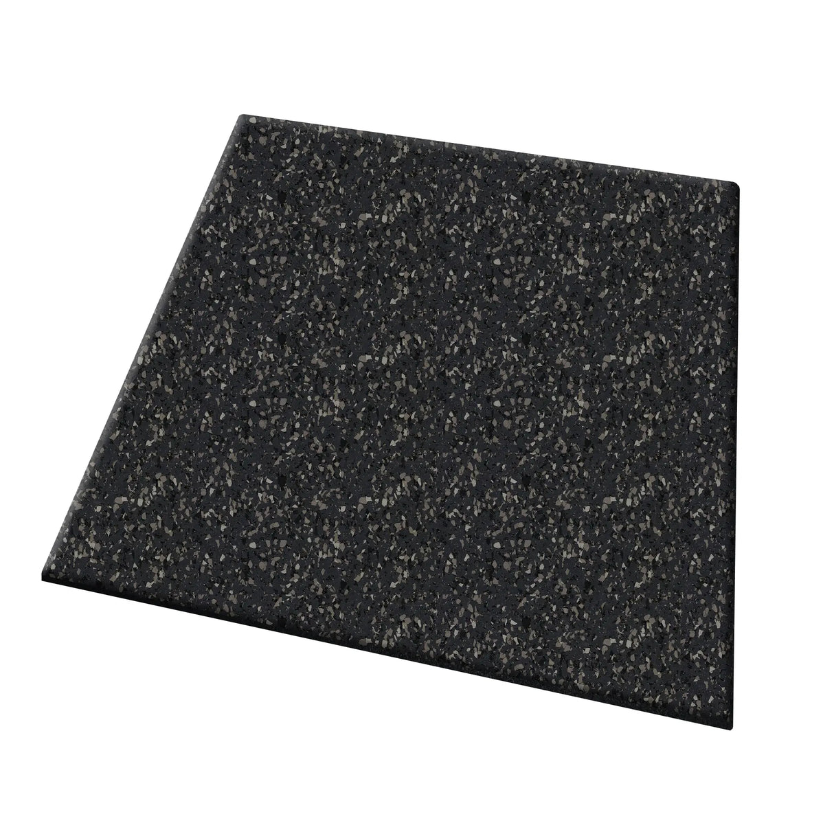 A 1" thick, rectangular ECORE Performance UltraTile rubber tile by ECORE Athletic is shown against a white background.