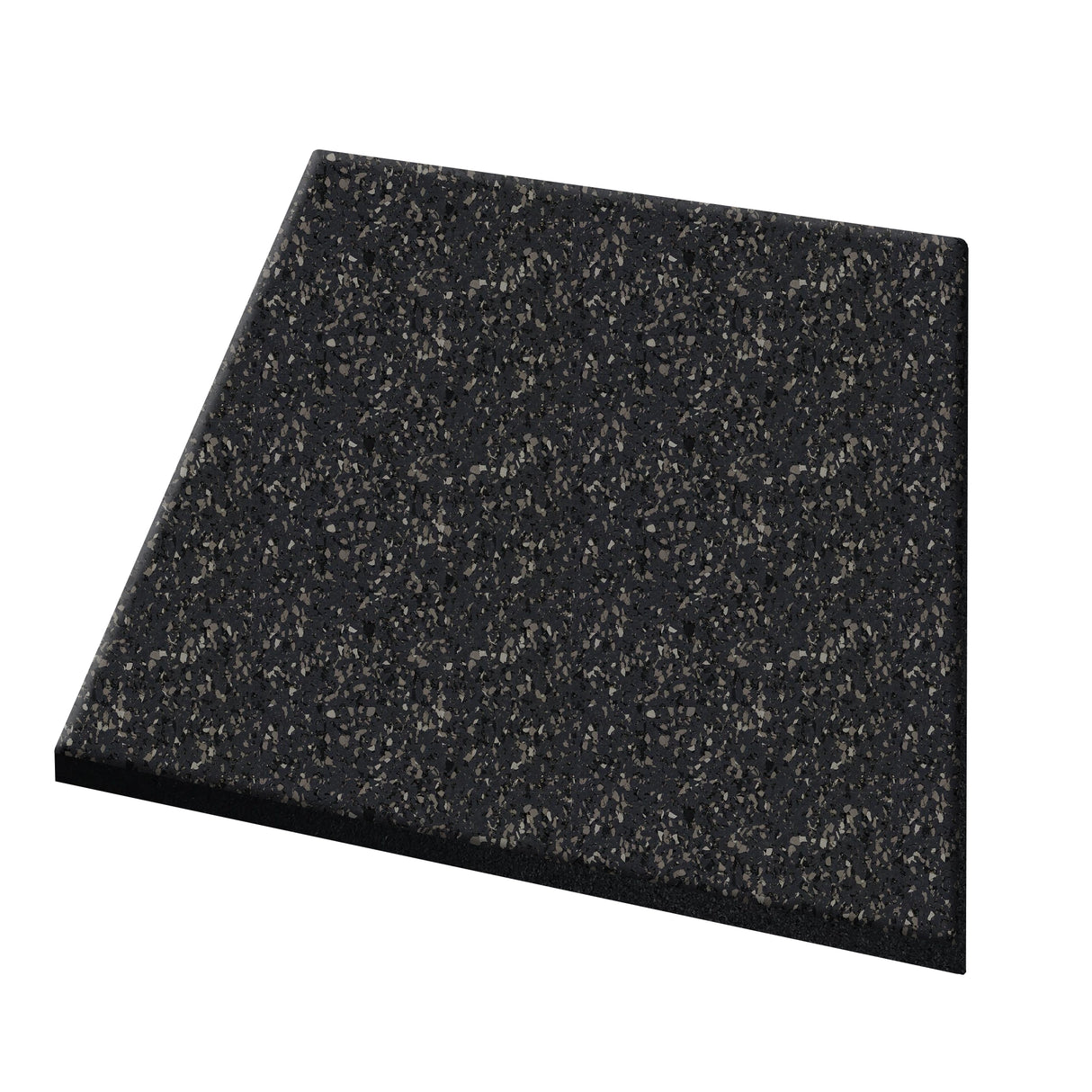A rectangular ECORE Performance dBTile Rubber Tile - 2.5" Acoustic Flooring by ECORE Athletic is displayed on a white background.