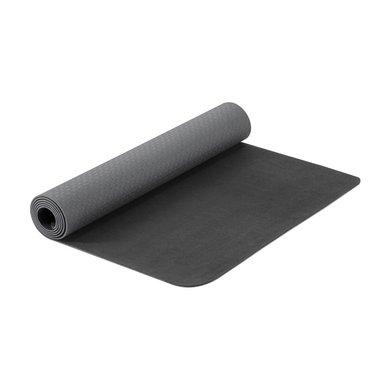 Recycled rubber yoga mat which is environmentally friendly and made from sustainable biodegradable materials