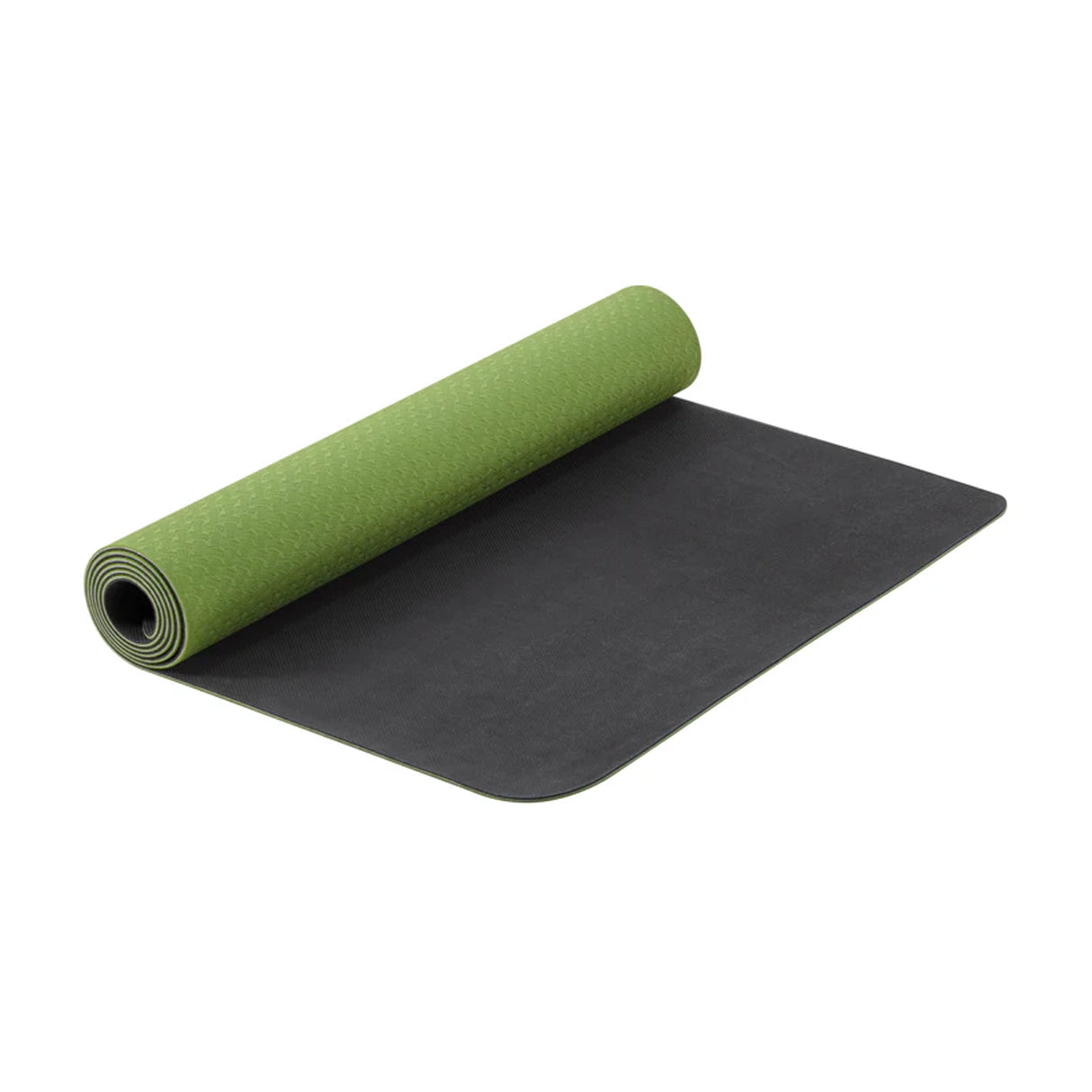 Recycled rubber yoga mat which is environmentally friendly and made from sustainable biodegradable materials