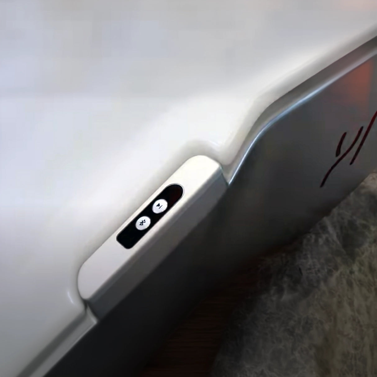 Ergonomic red light infrared therapy bed control buttons