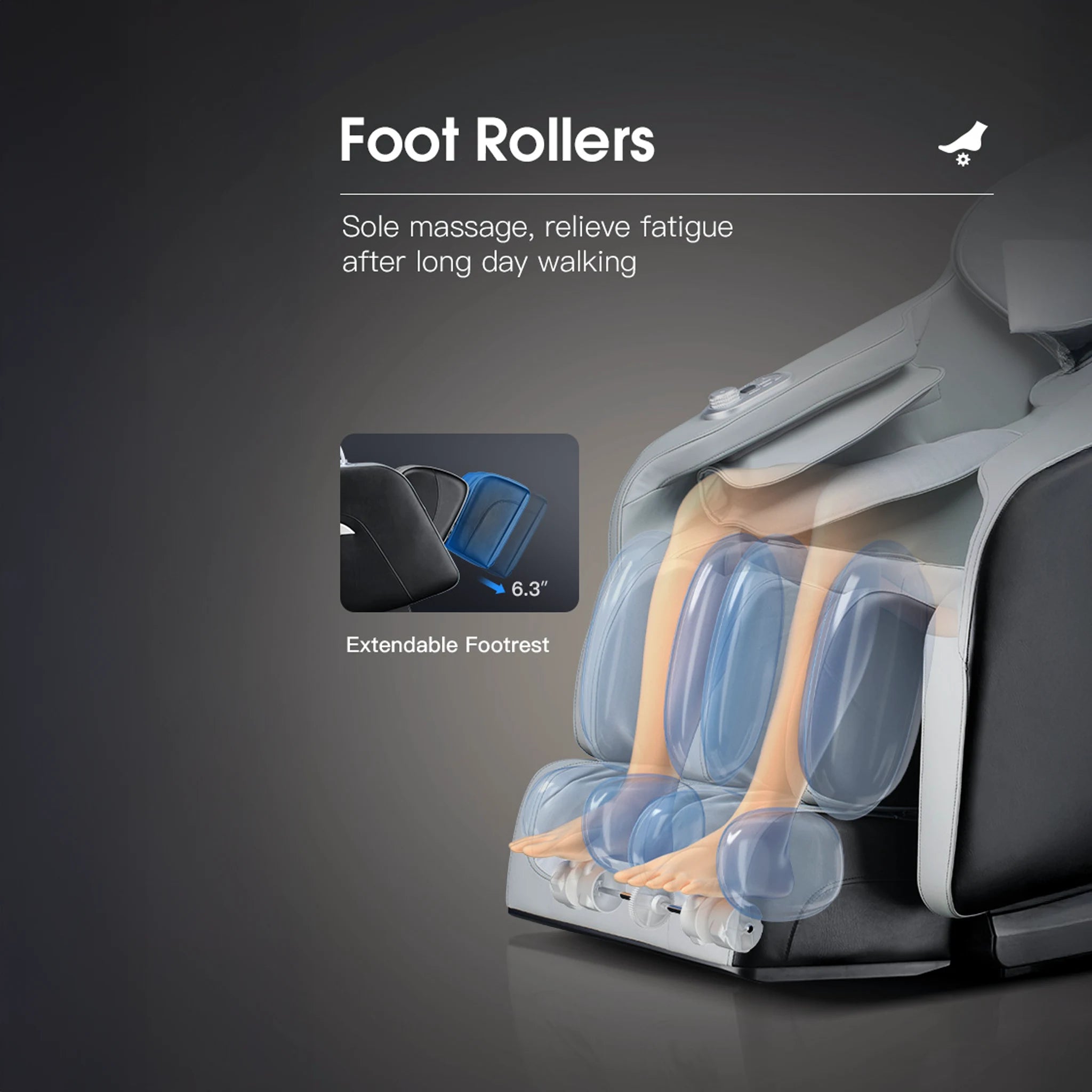 Lifesmart 2D Full Body Massage Chair - 6" Touchscreen Tablet