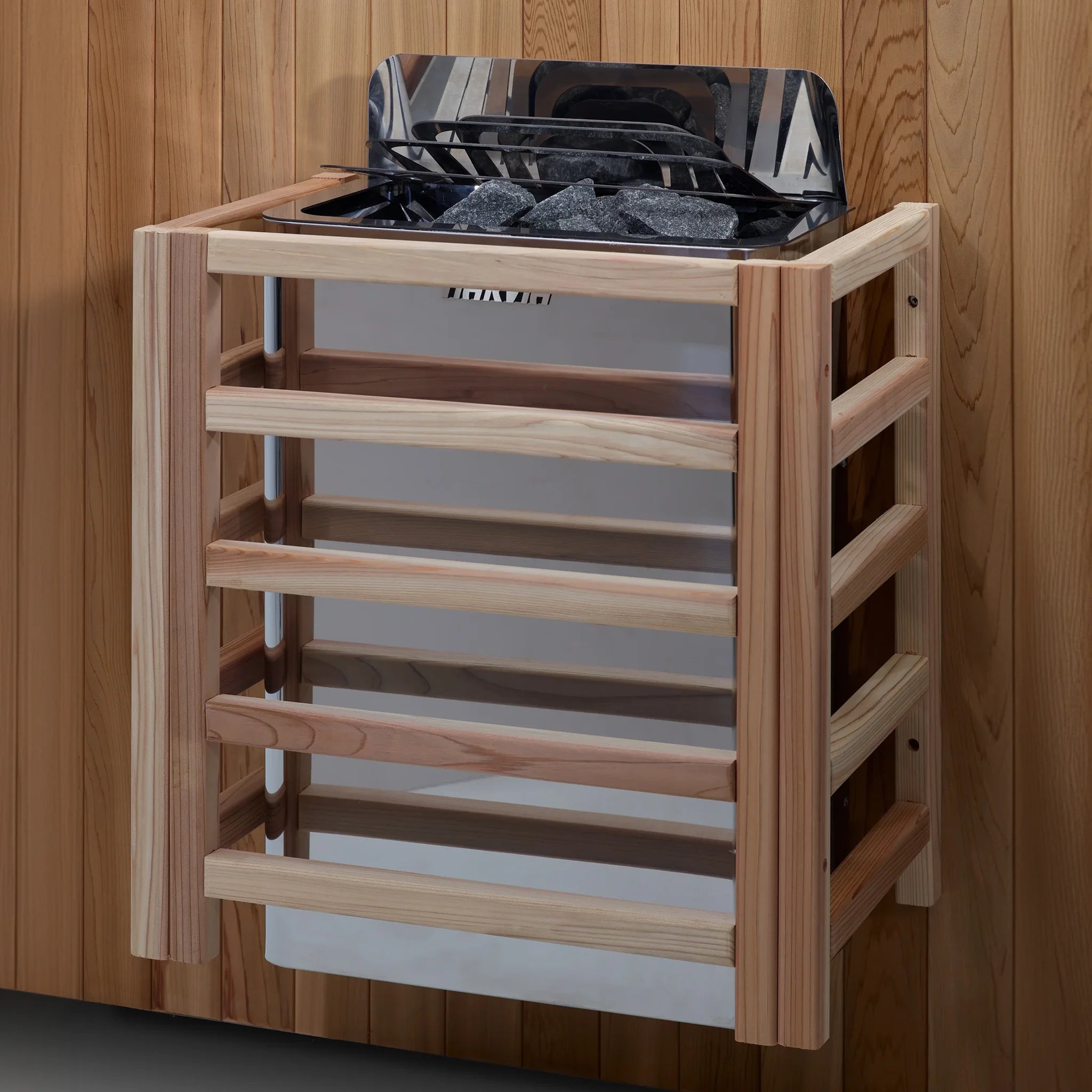 Traditional steam sauna Harvia brand wall-mounted stove