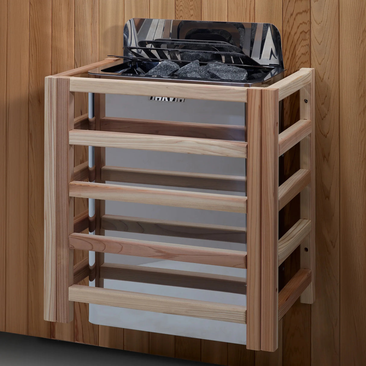 Traditional steam sauna Harvia brand wall-mounted stove