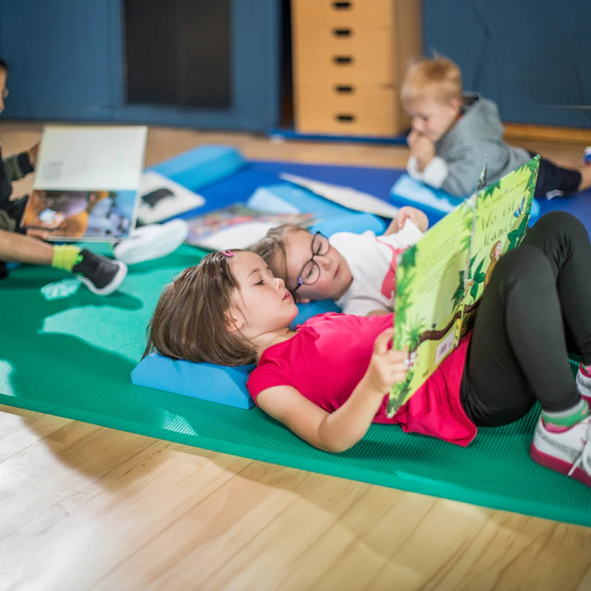 One inch thick commercial gym mat which floats and is great for water therapy