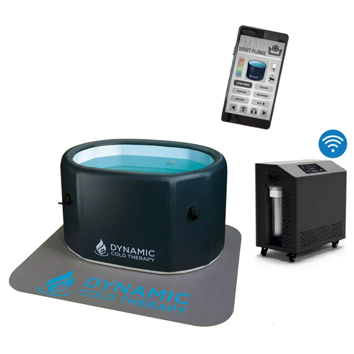 Dynamic Cold Therapy inflatable oval model cold plunge ice bath tub