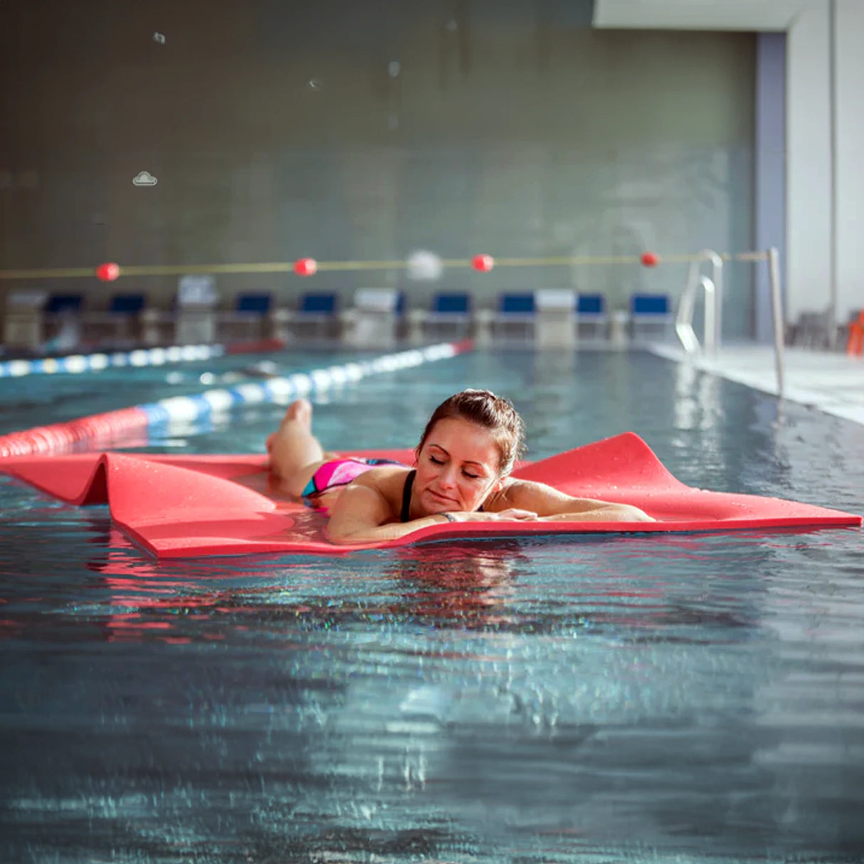 Large foam commercial grade exercise mat made by Airex in Switzerland