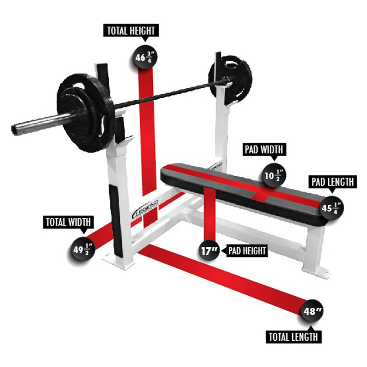Legend Fitness 3105 Olympic Flat Bench