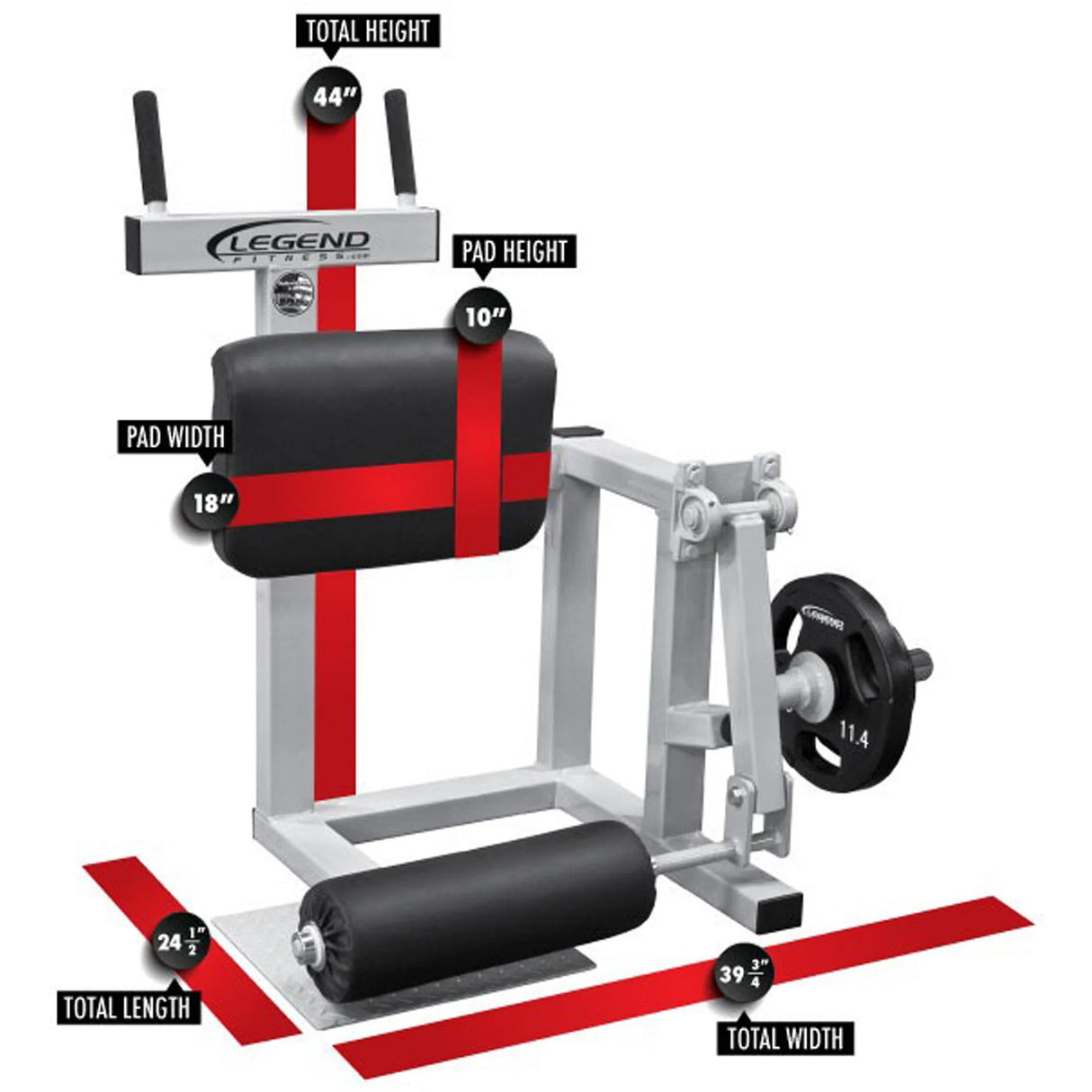 Legend Fitness 3175 Plate-Loaded Standing Leg Curl