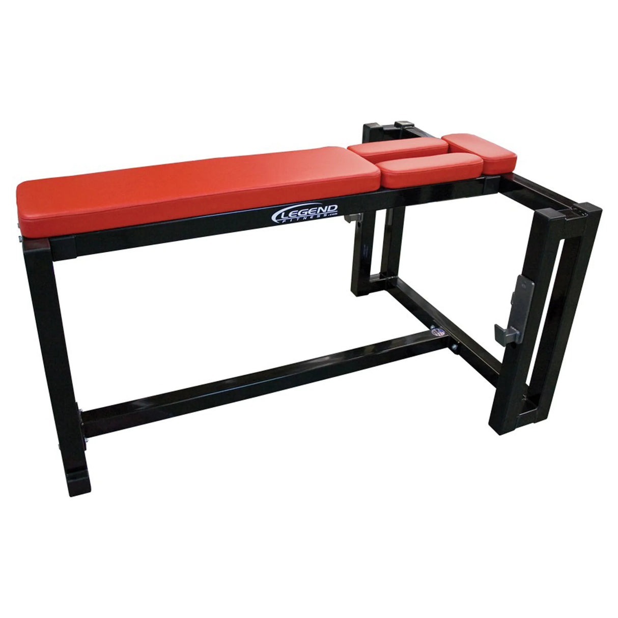 A black and red seal row weightlifting bench on a white background