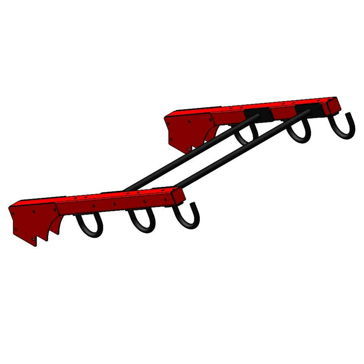 A ladder attachment which mounts to the top of Legend Fitness weight lifting cages.