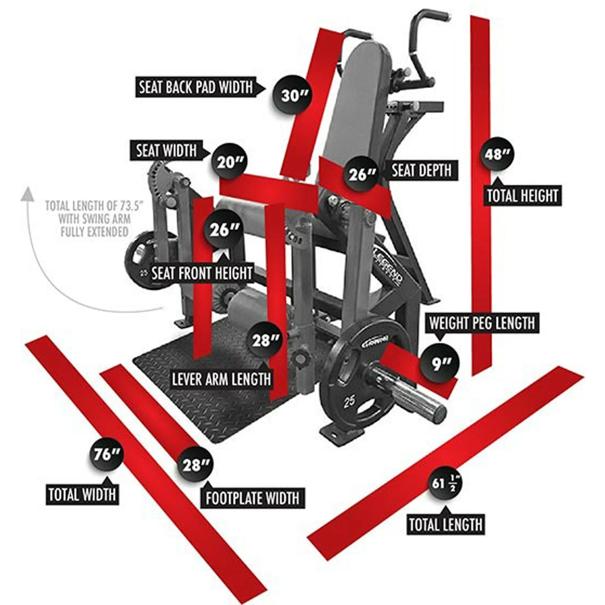 Legend Fitness LeverEDGE 6011 Unilateral Leg Extension / Leg Curl