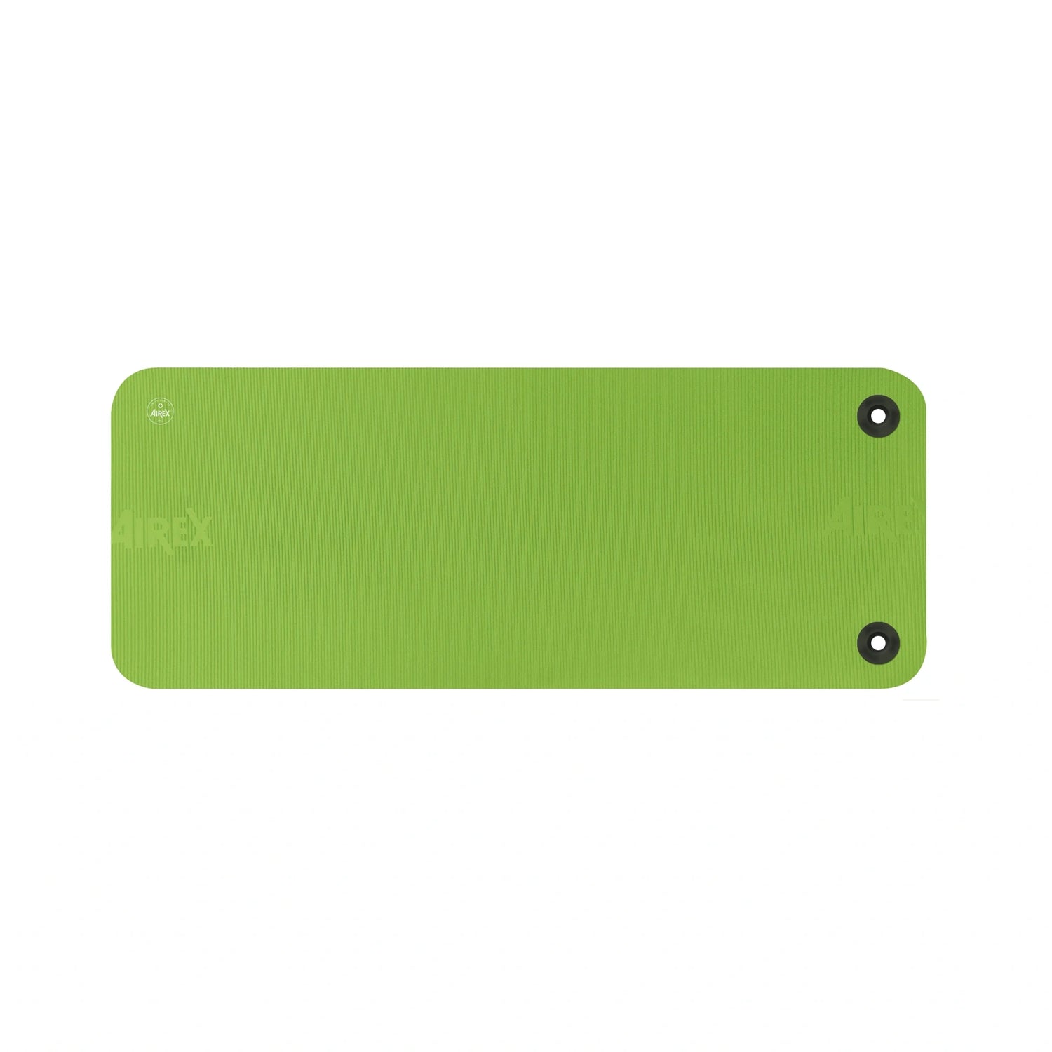 Affordable commercial grade exercise mat with eyelets for hanging