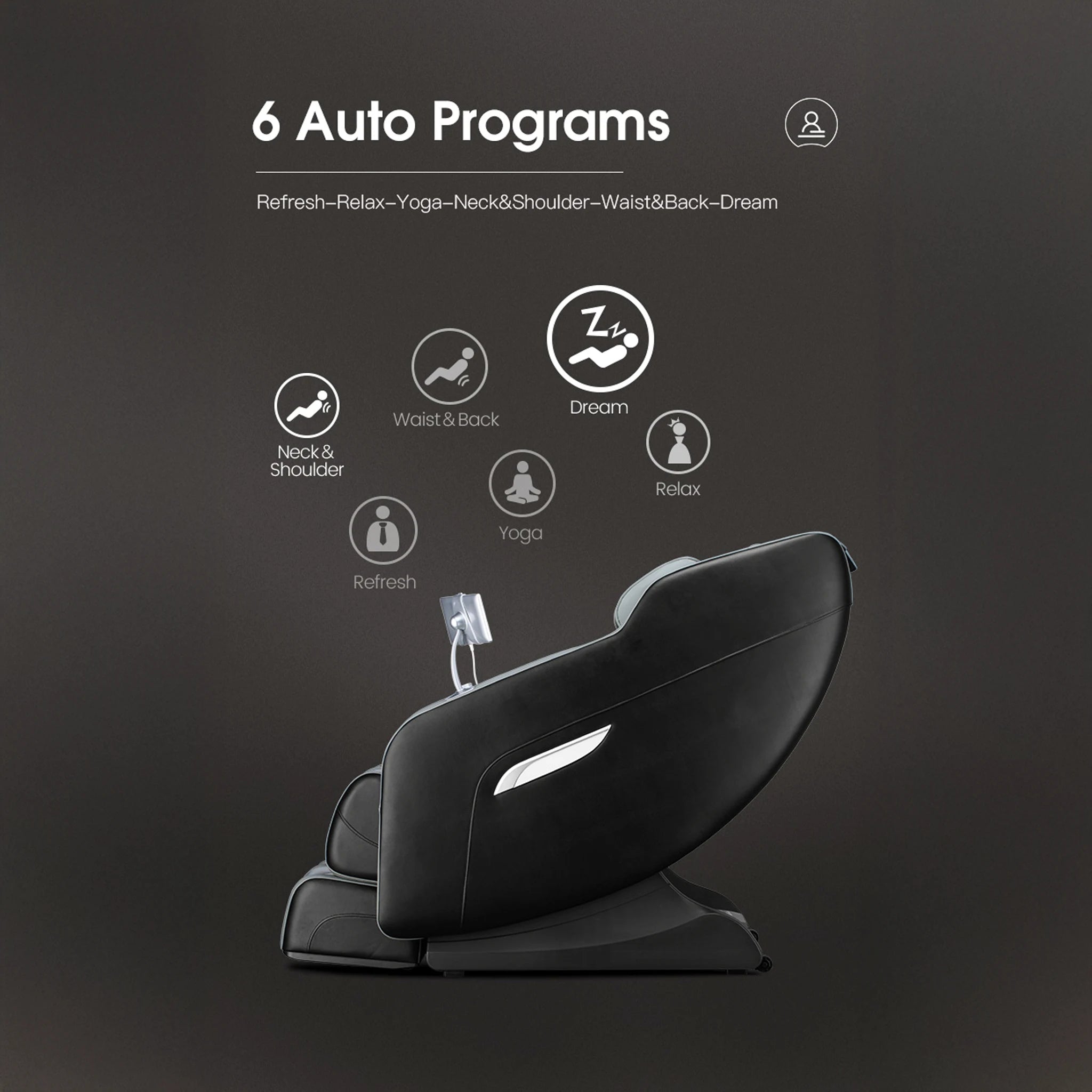 Lifesmart 2D Full Body Massage Chair - 6" Touchscreen Tablet