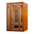 Maxxus Saunas FAR infrared Aspen model sauna constructed from Canadian hemlock wood with a two person capacity