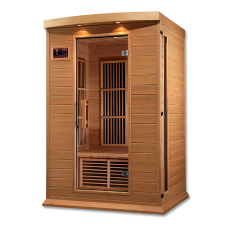 Two person hemlock sauna