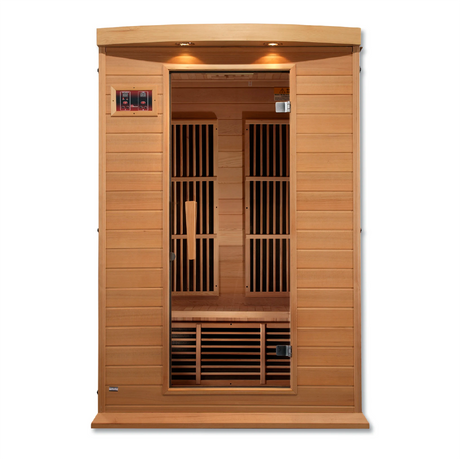 Two person hemlock sauna