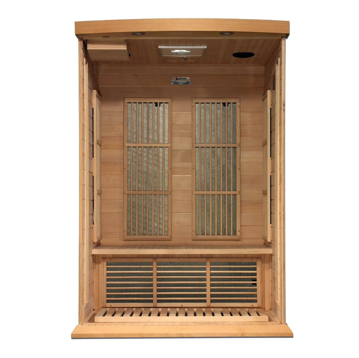 Two person hemlock sauna