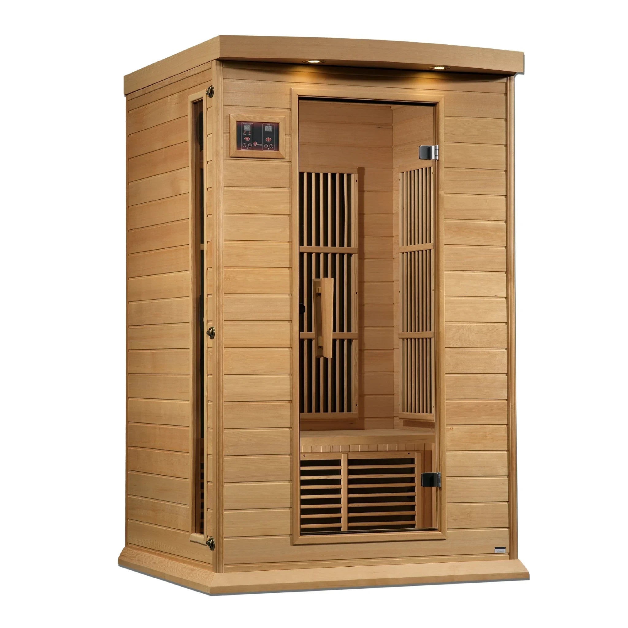 Two person hemlock sauna