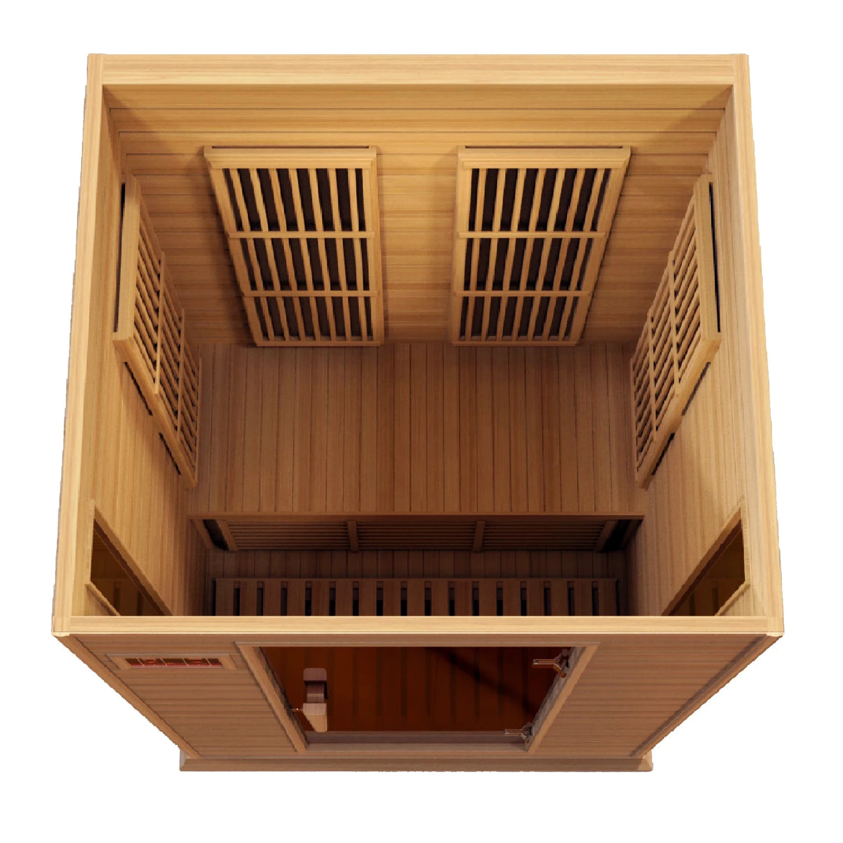 Two person hemlock sauna