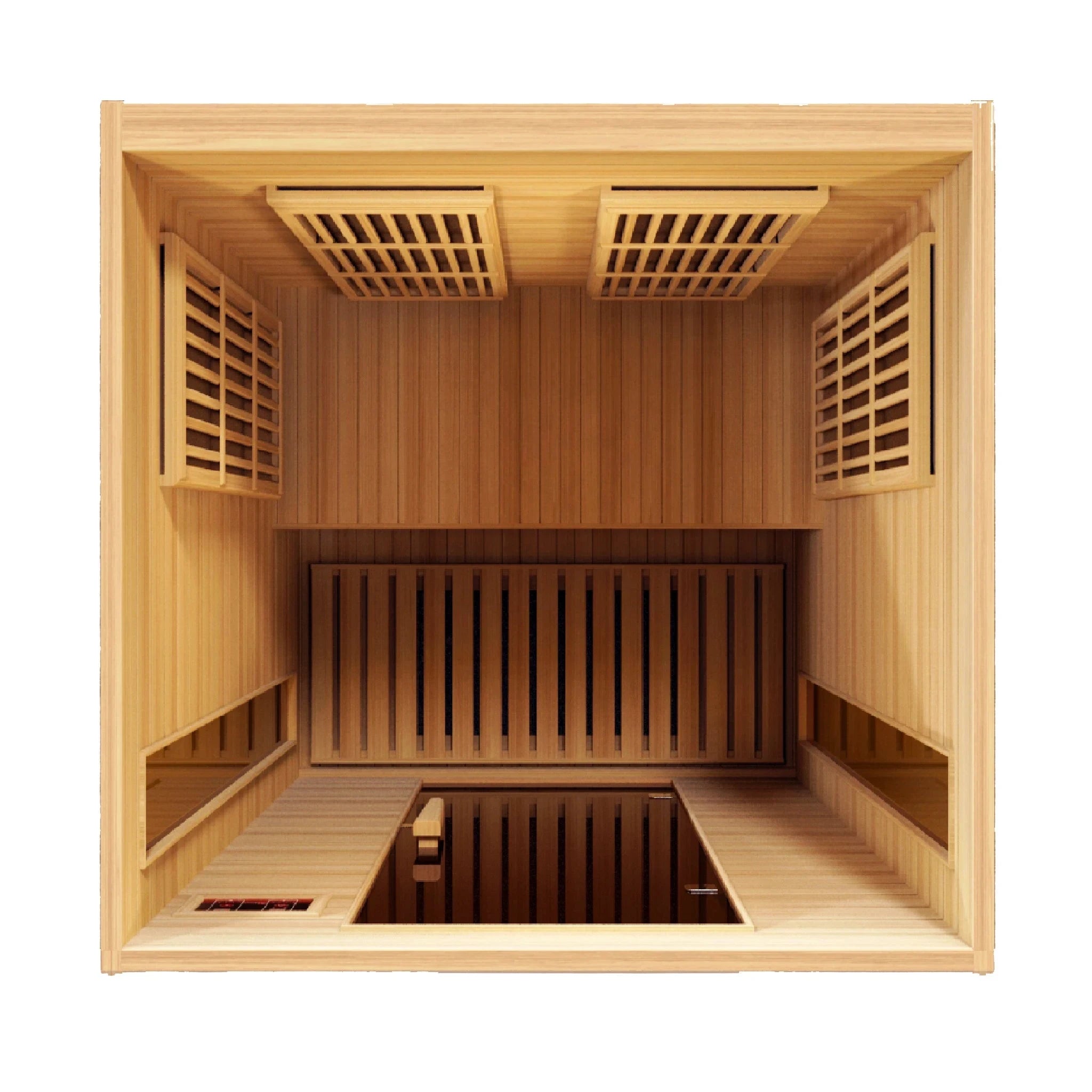 Two person hemlock sauna