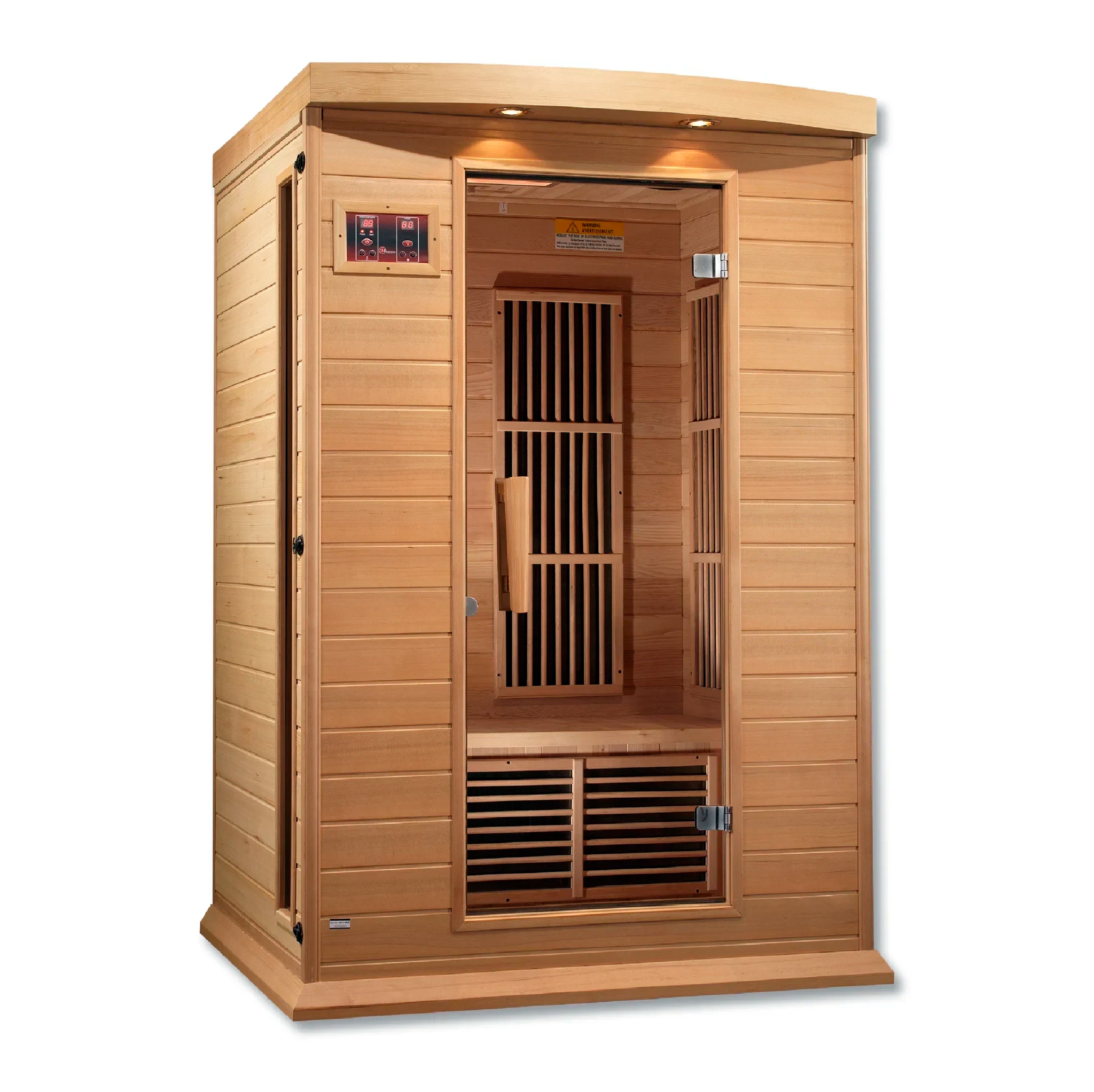 Two person hemlock sauna